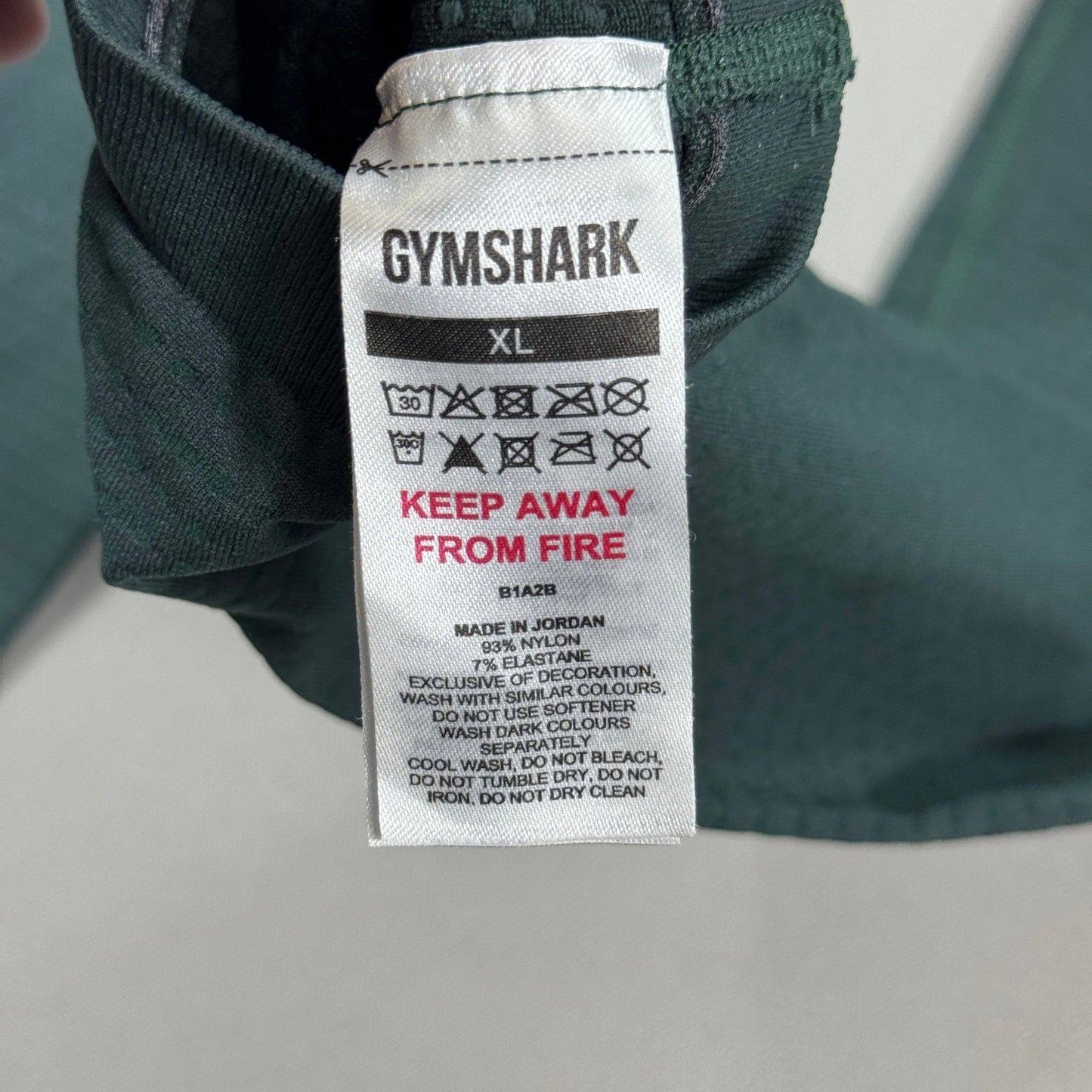 Gymshark Seamless Leggings Womens XL Dark Green High Waisted Workout Athleisure