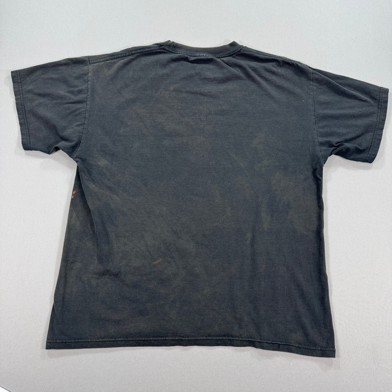 MMA Elite T-Shirt mens Large Black Graphic Skull Skeleton Grunge Distressed