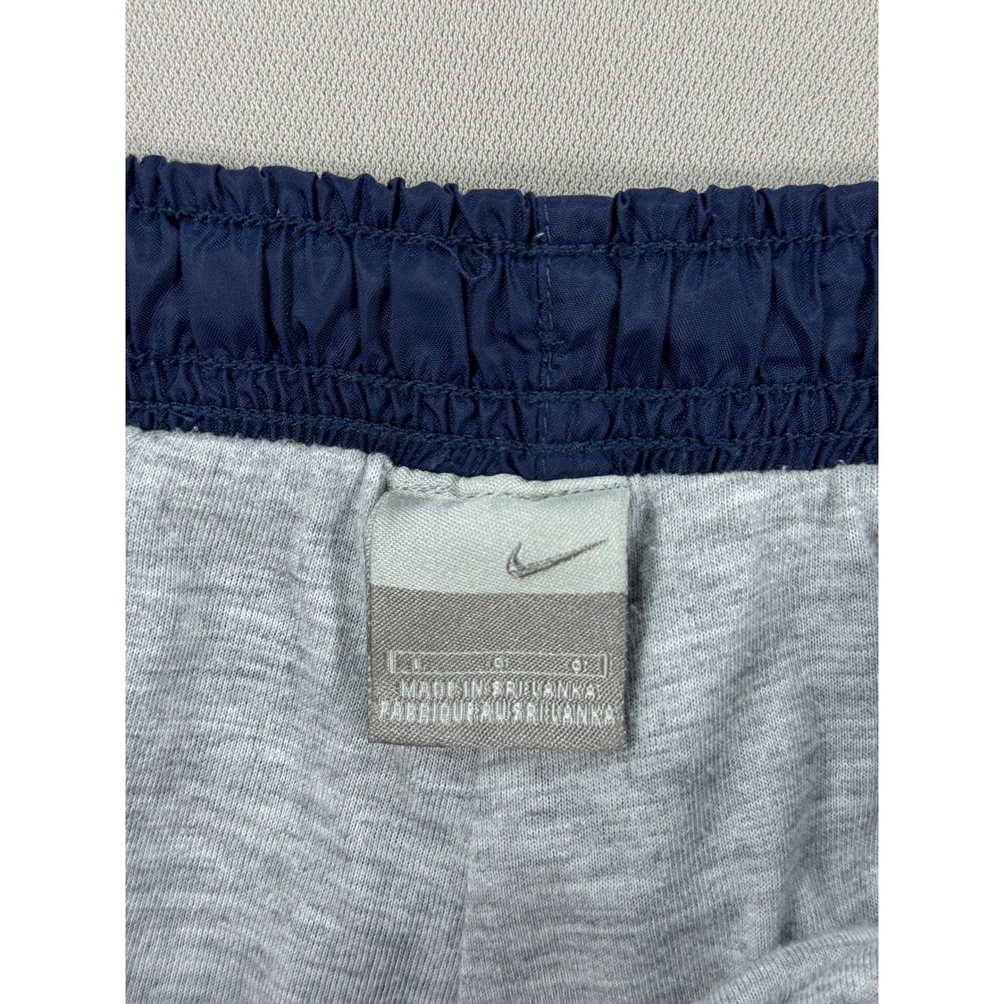 Vintage Nike Track Pants mens Large Navy Blue Windbreaker Ankle Zipped Athletic