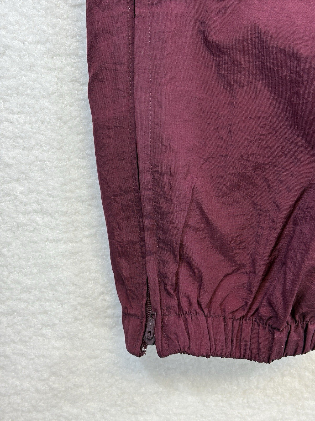 Vintage New Puma Mens XL Burgundy Lightweight Relaxed Fit Activewear Track Pants