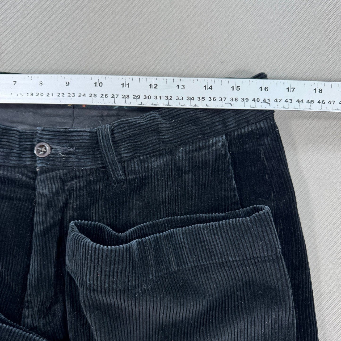 Polo Ralph Lauren Preston Pants mens 32x30 Black Corduroy Trousers Classic Fit