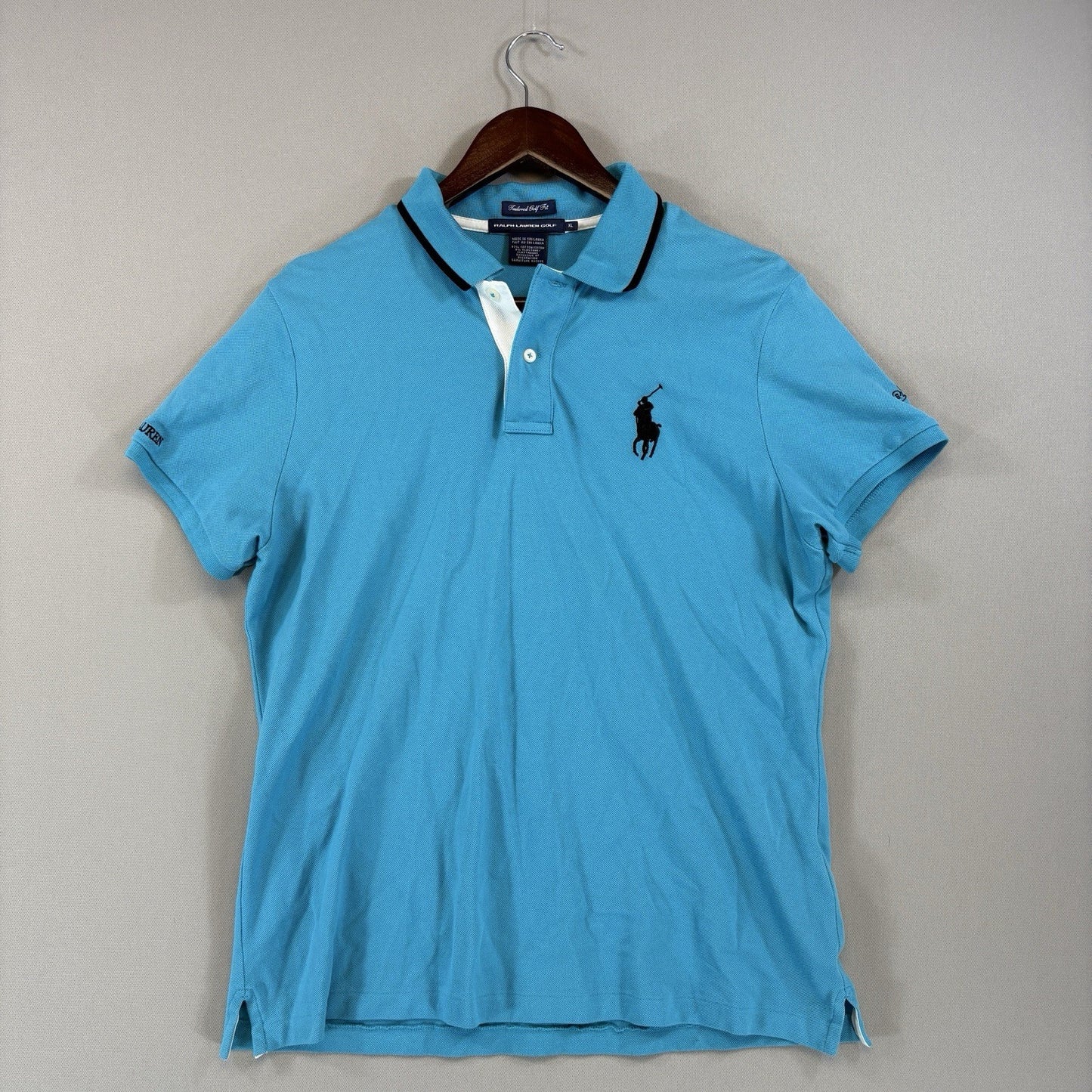 Polo Ralph Lauren Golf Fit Men’s XL Light Blue Polo Shirt Short Sleeve Bellagio