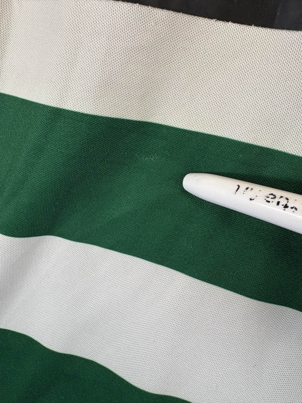 Puma Sporting Lisbon de Portugal 2013/14 White Green Stripes Jersey Mens Medium