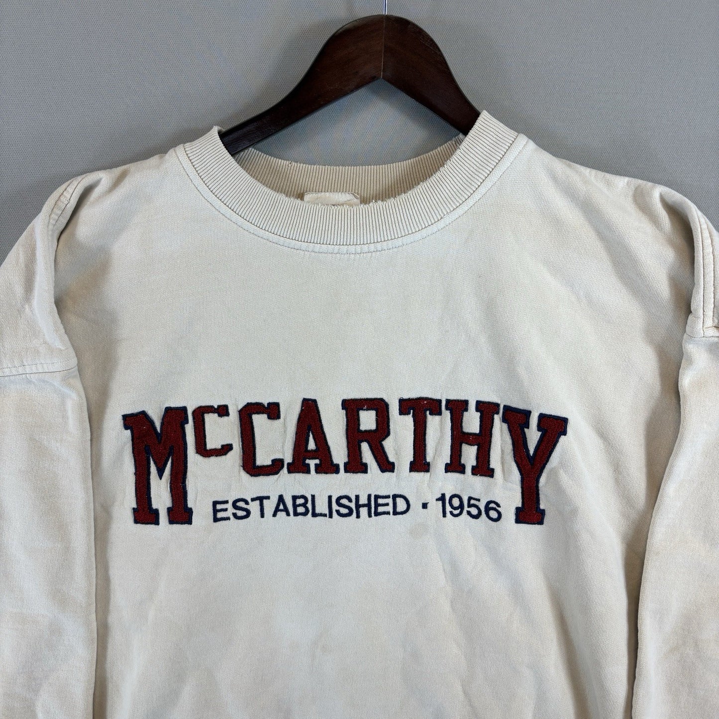 Vintage 1956 McCarthy Sweatshirt mens Large Pullover Made In Canada