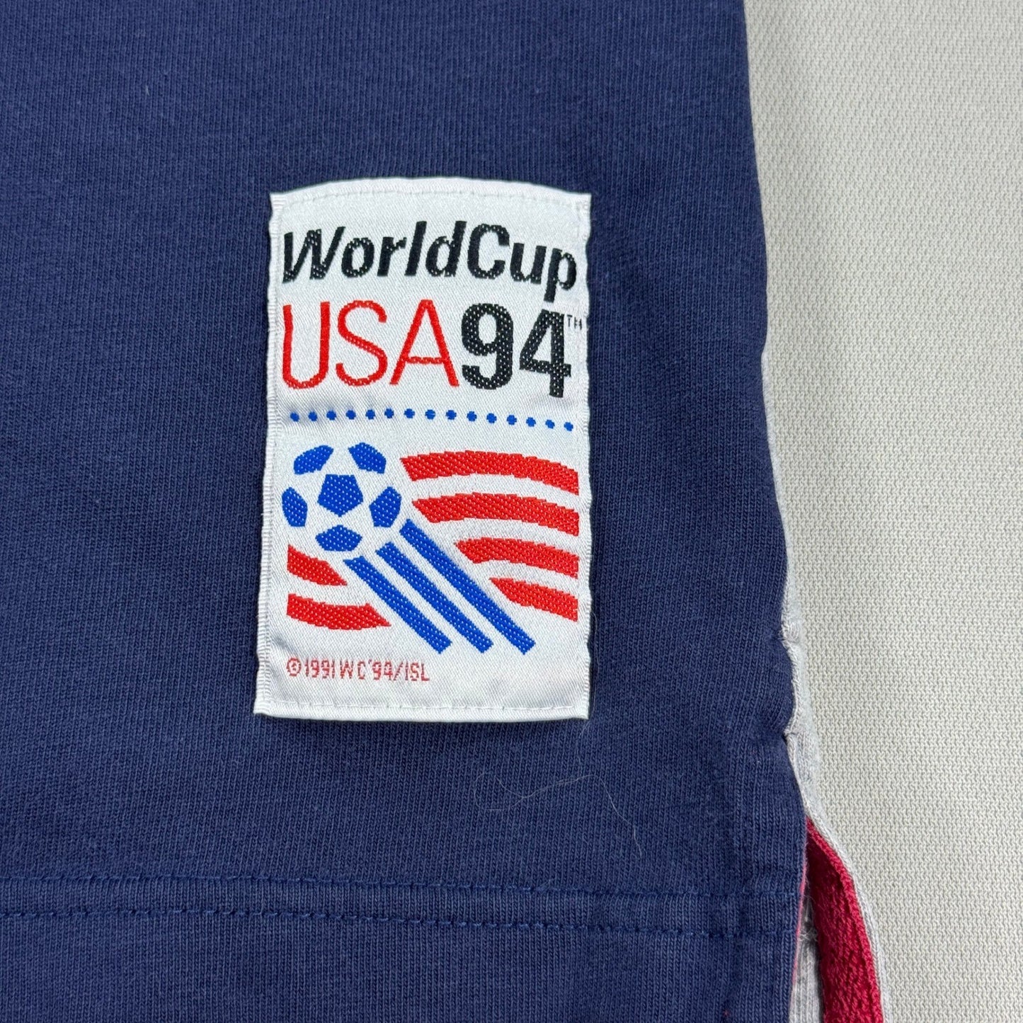 Vintage 90s Adidas World Cup USA 94 Retro Polo Shirt Mens M Long Sleeve Patch