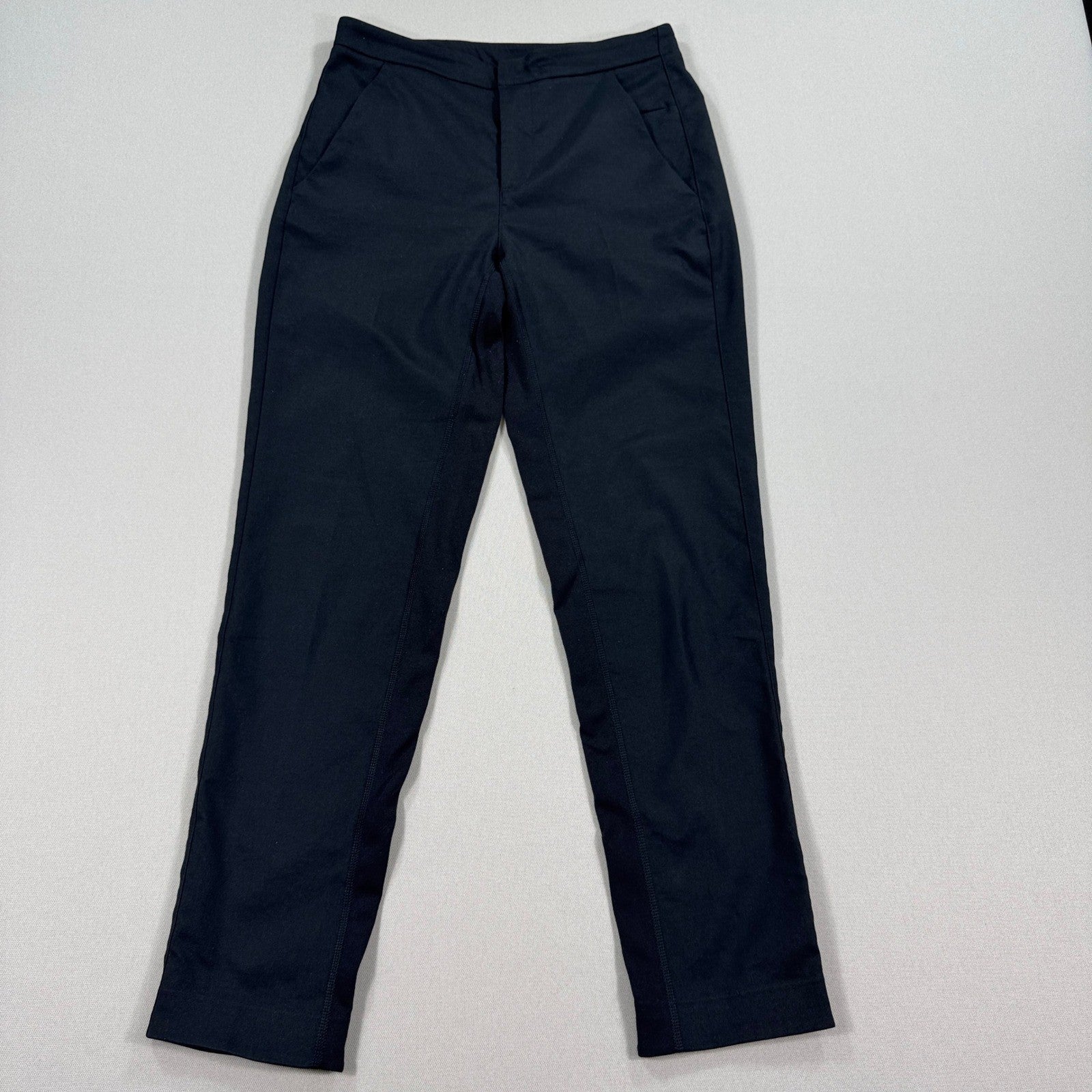 Lululemon Commission Slim Fit Dress Pants Womens Size 2 Black Stretch Pockets