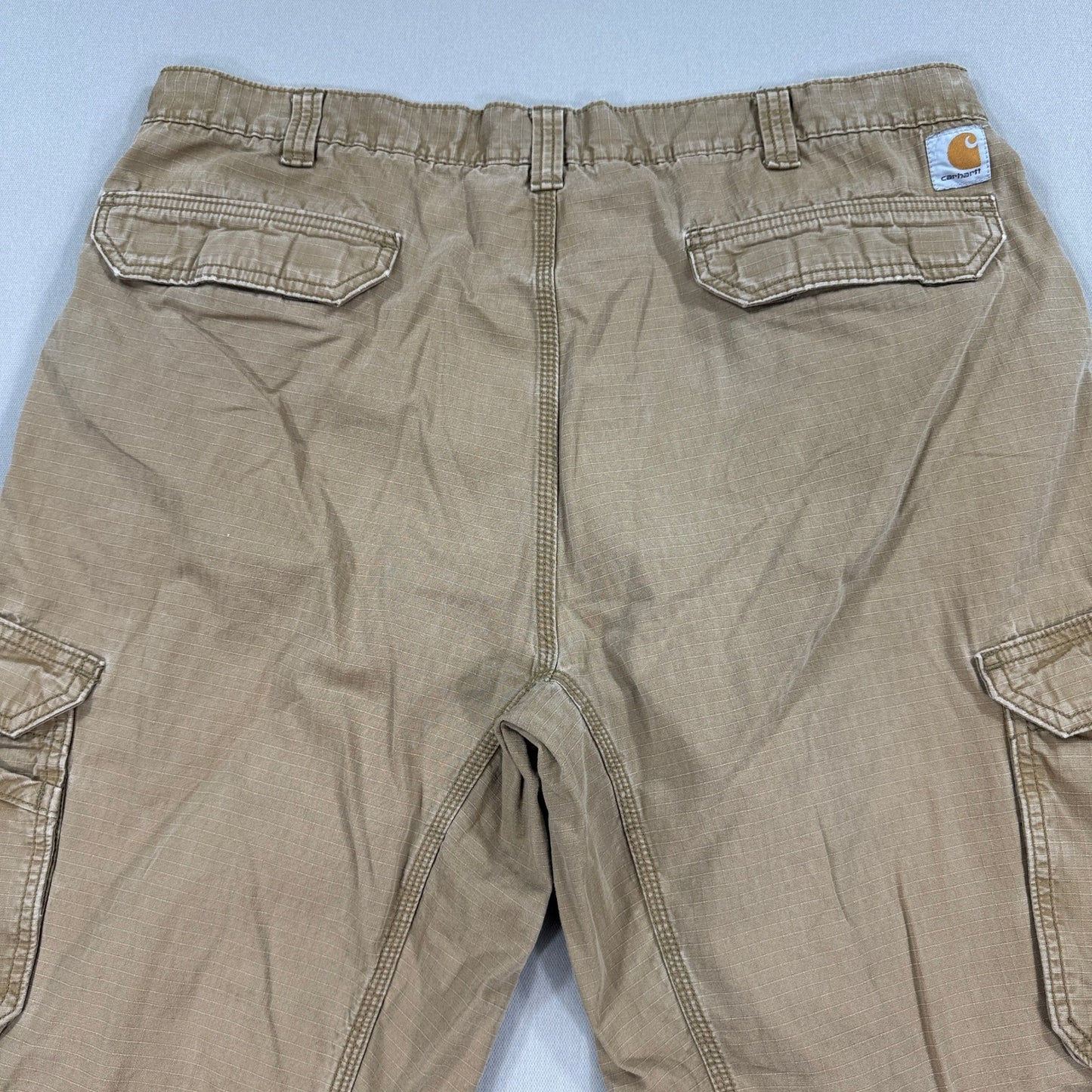 Carhartt Force Cargo Pants Ripstop Relaxed Fit mens 42x34 Khaki Utility Work