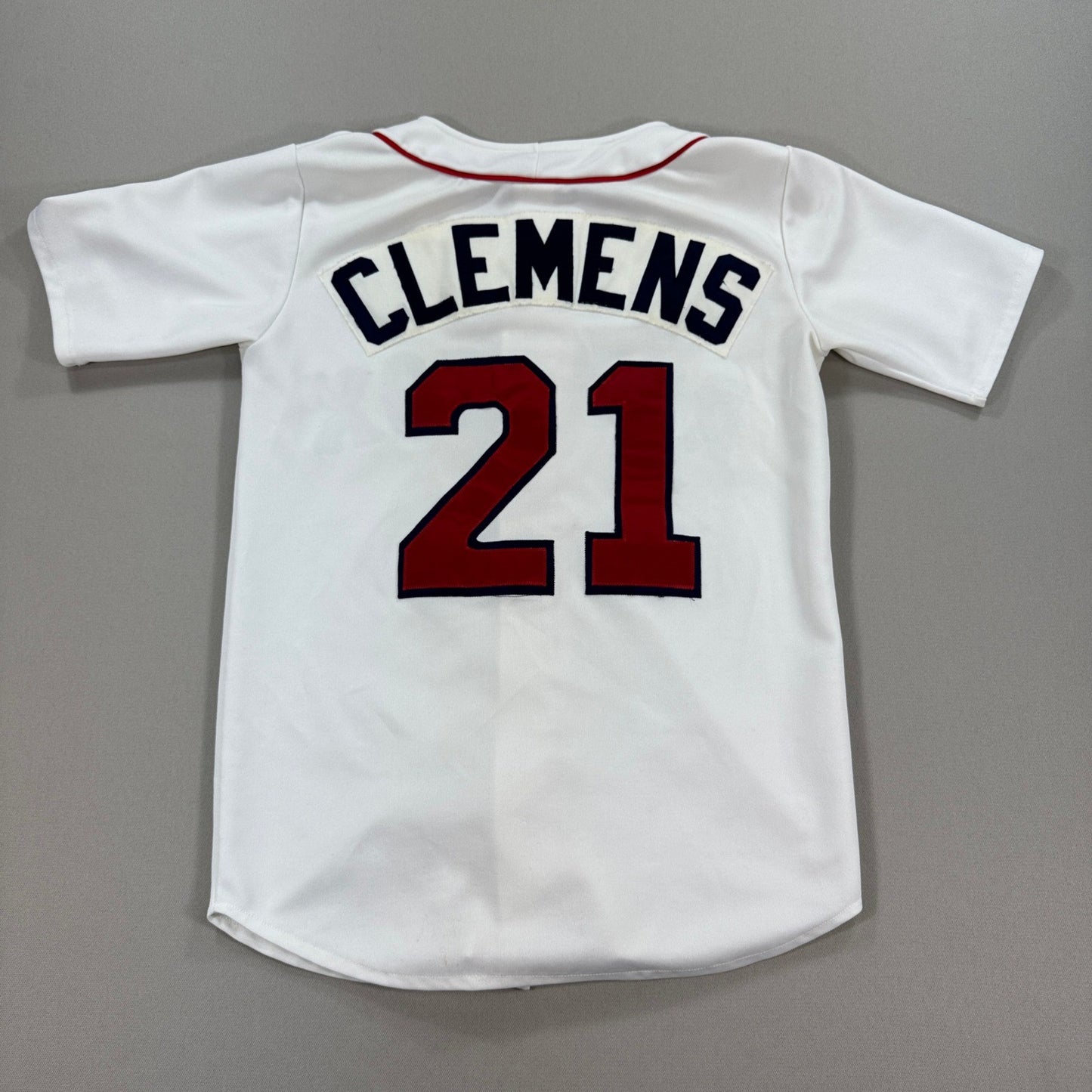 Boston Red Sox Baseball Jersey Roger Clemens #21 Ravens Knit Men's Small White