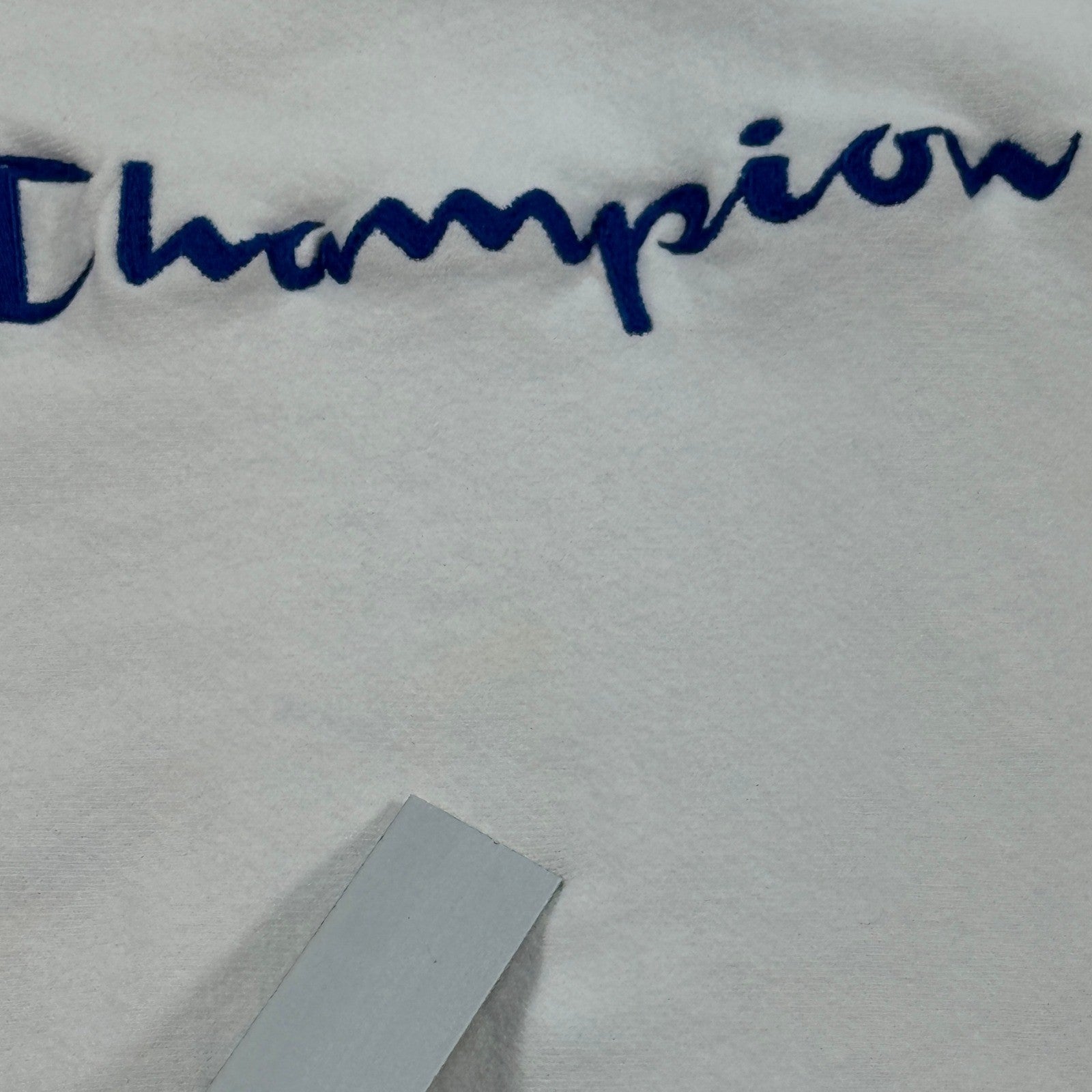 Champion Reverse Weave Sweatshirt mens Large White Embroidered Logo Made in USA