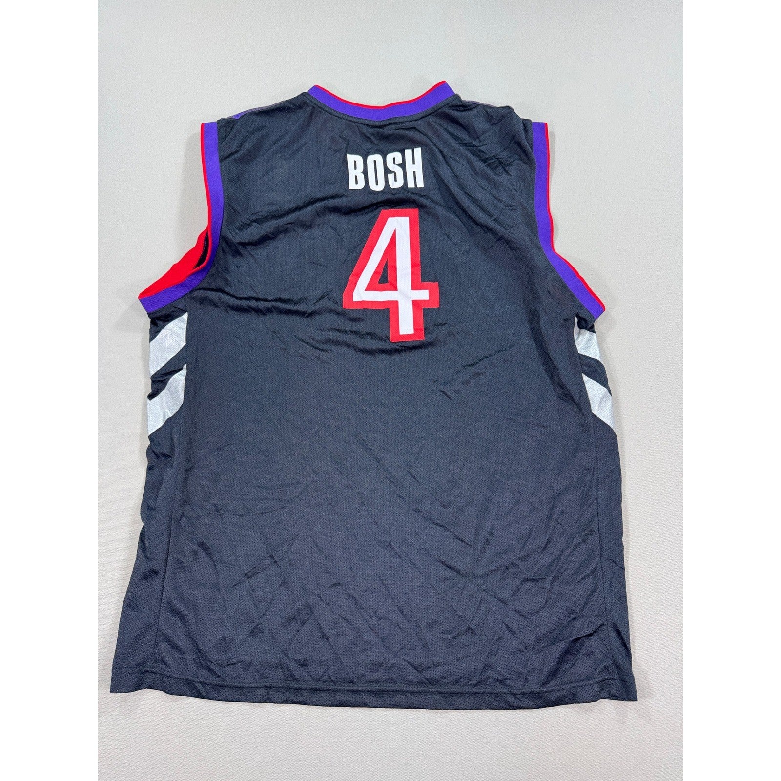 VTG Reebok Toronto Raptors Reebok NBA Jersey mens XL Tank Purple #4 Chris Bosh
