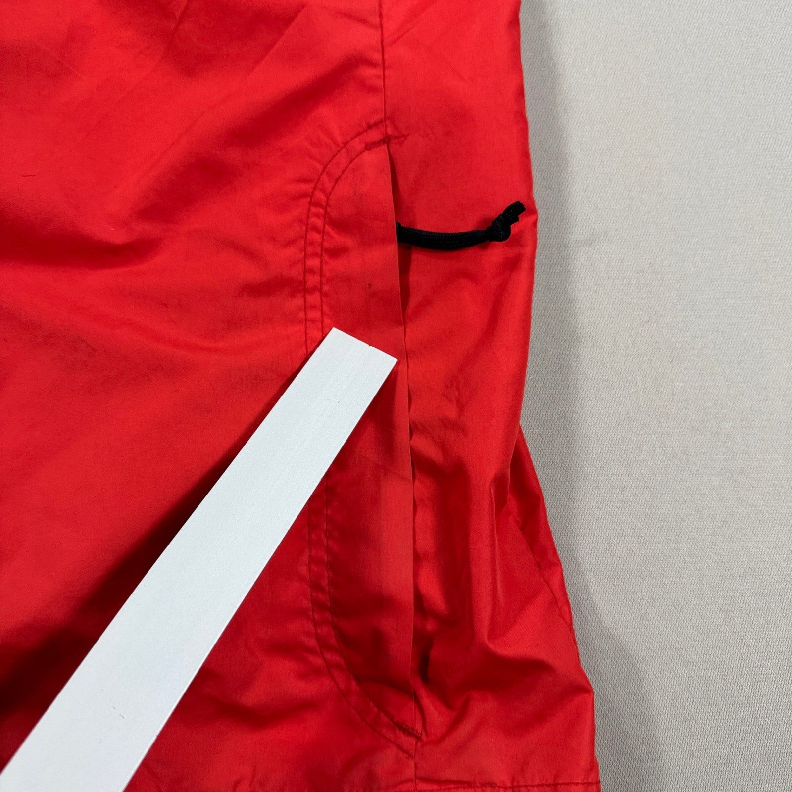 Vintage 90s Nike Fit Track Jacket mens Large Red Full Zip Windbreaker Tailwind