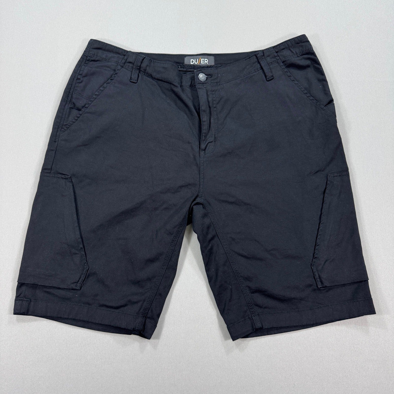 DU/ER Cargo Shorts Live Free Adventure mens Size 40 Black