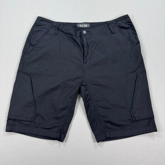DU/ER Cargo Shorts Live Free Adventure mens Size 40 Black