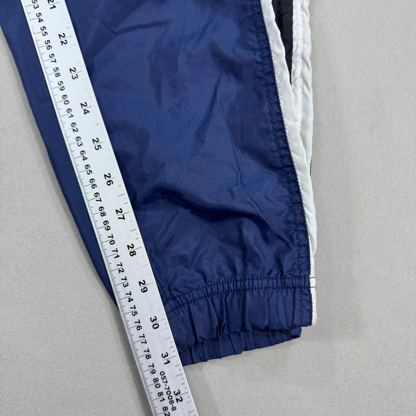 Vintage Nike Track Pants mens Large Blue Windbreaker Elastic Waist Zipped Ankle