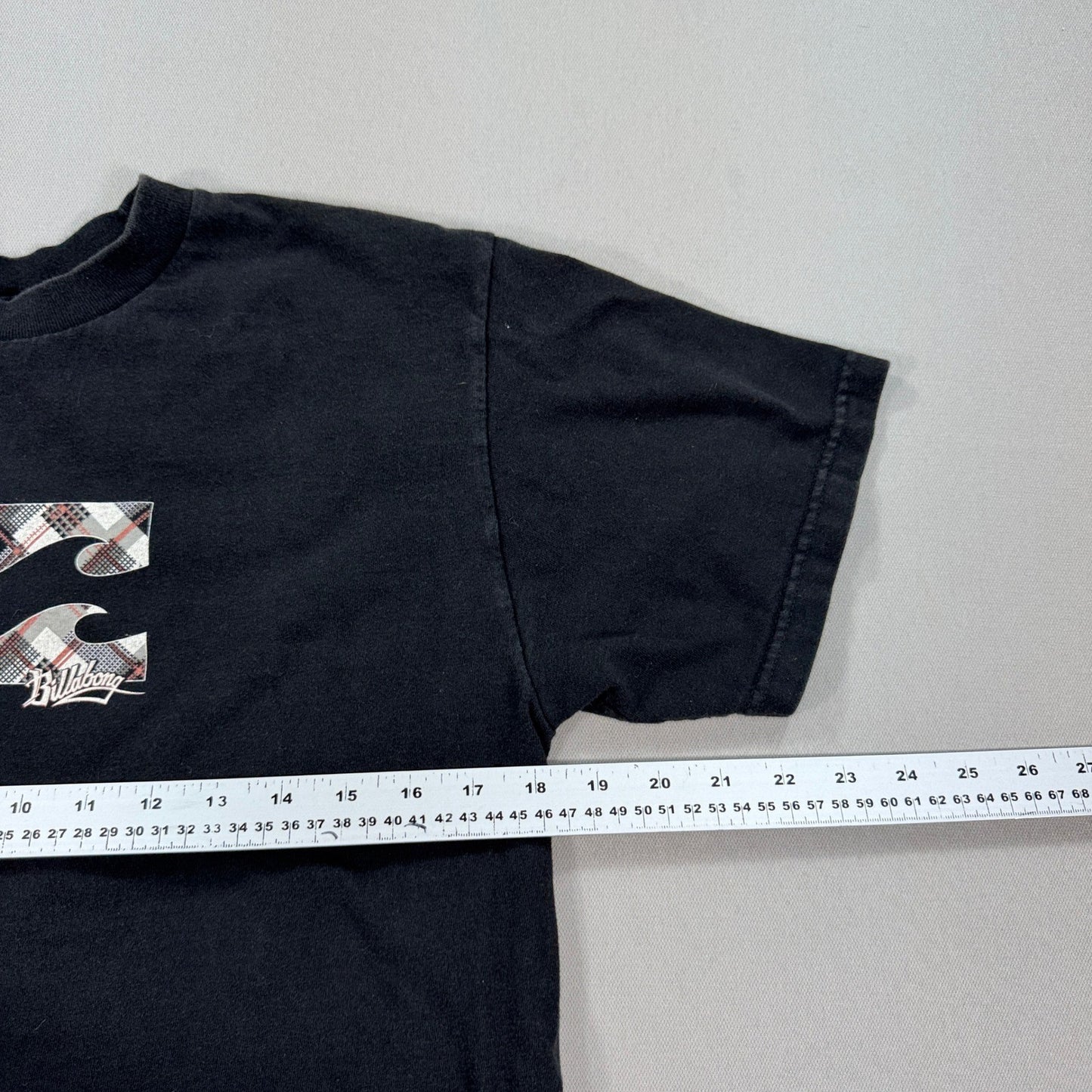 Billabong Arch Fill T-Shirt Men's Medium Black Graphic Print Surf Waves Cotton