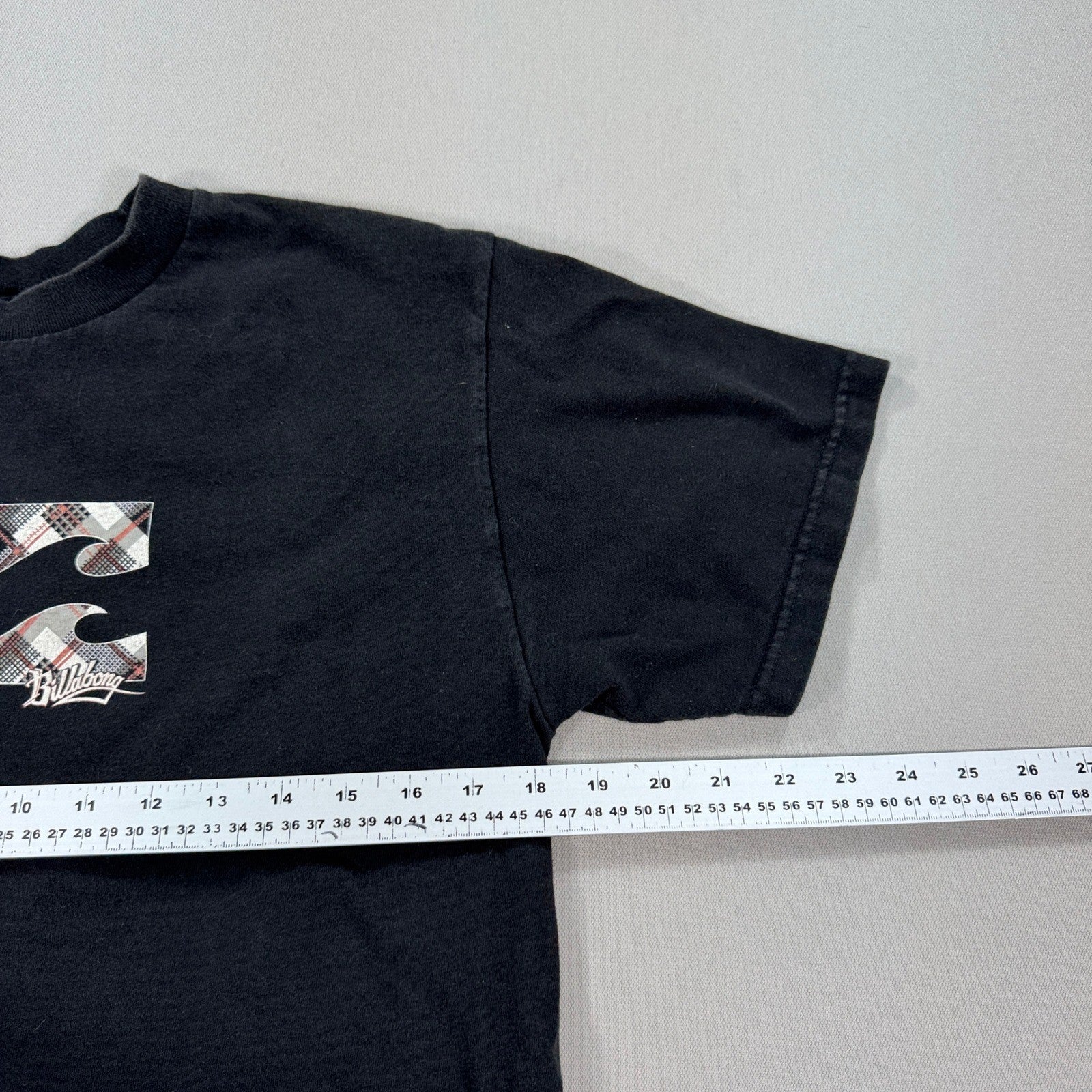 Billabong Arch Fill T-Shirt Men's Medium Black Graphic Print Surf Waves Cotton