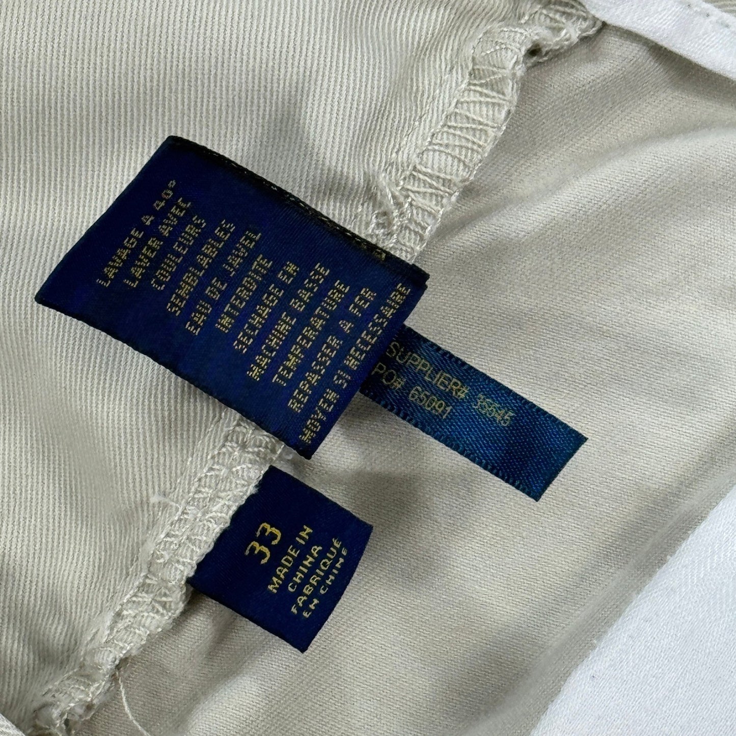 Polo Ralph Lauren Classic Fit Chino Shorts mens Size 33 Khaki Beige Casual