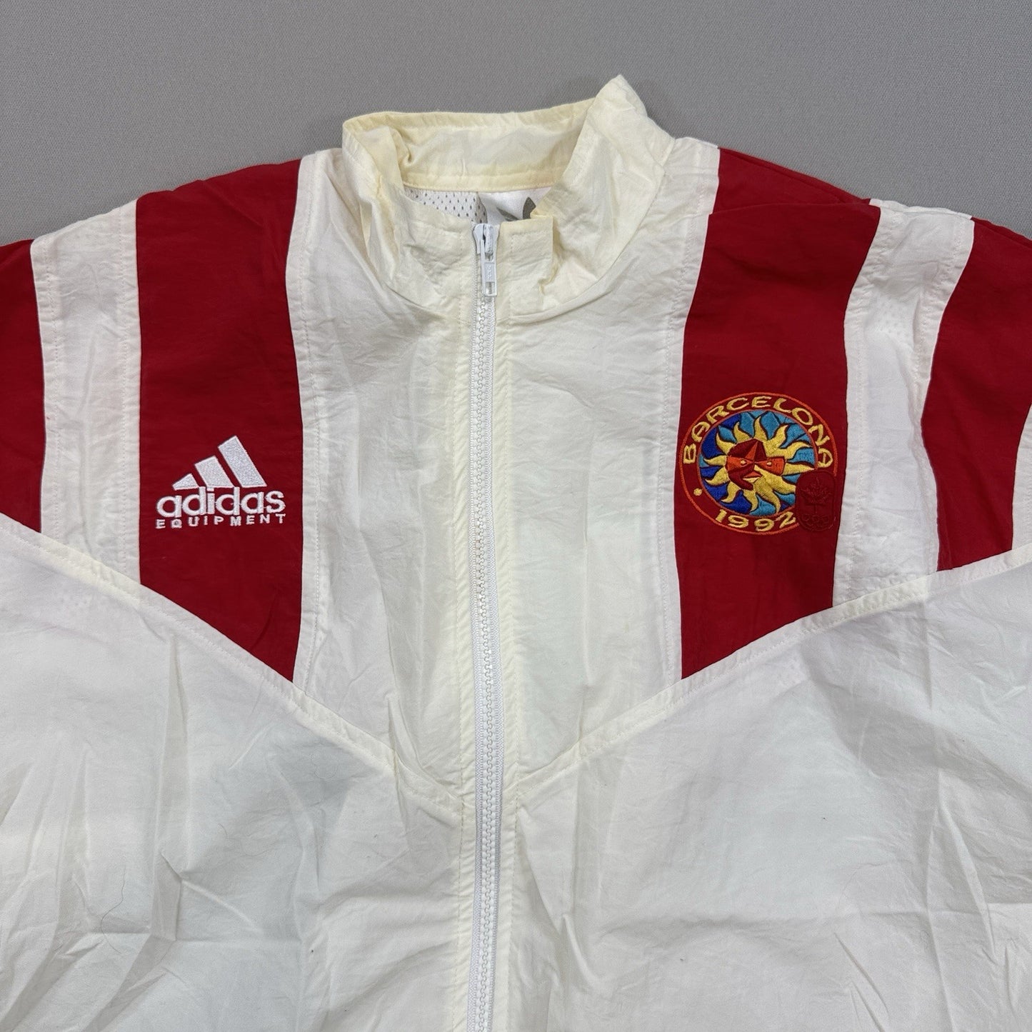VTG 90s Adidas Jacket Canadian 1992 Olympics Barcelona mens Large