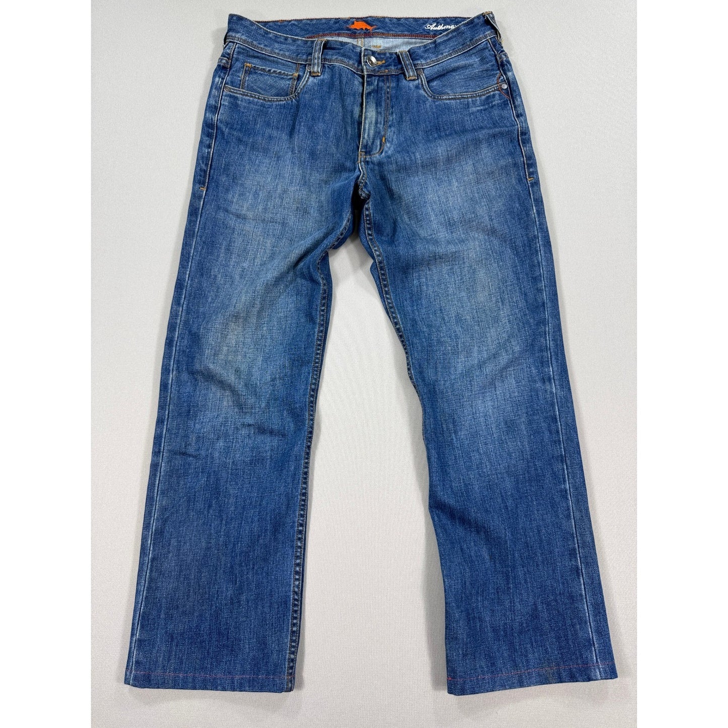Tommy Bahama Santorini Authentic Straight Jeans mens 34x32 Denim Medium Wash