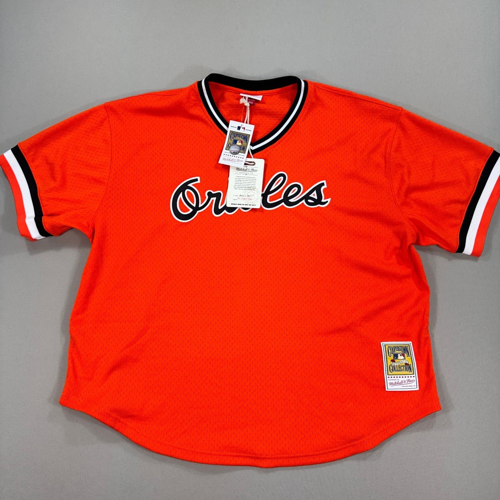 Cal Ripken Jr. Orange Baltimore Orioles Cooperstown Authentic Jersey mens 3XL