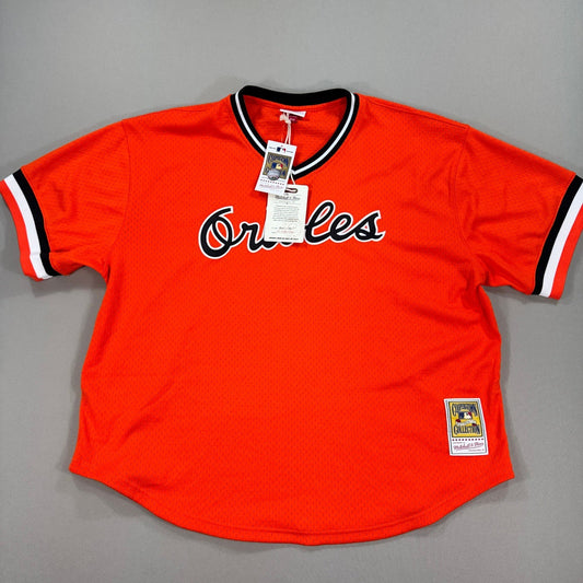 Cal Ripken Jr. Orange Baltimore Orioles Cooperstown Authentic Jersey mens 3XL