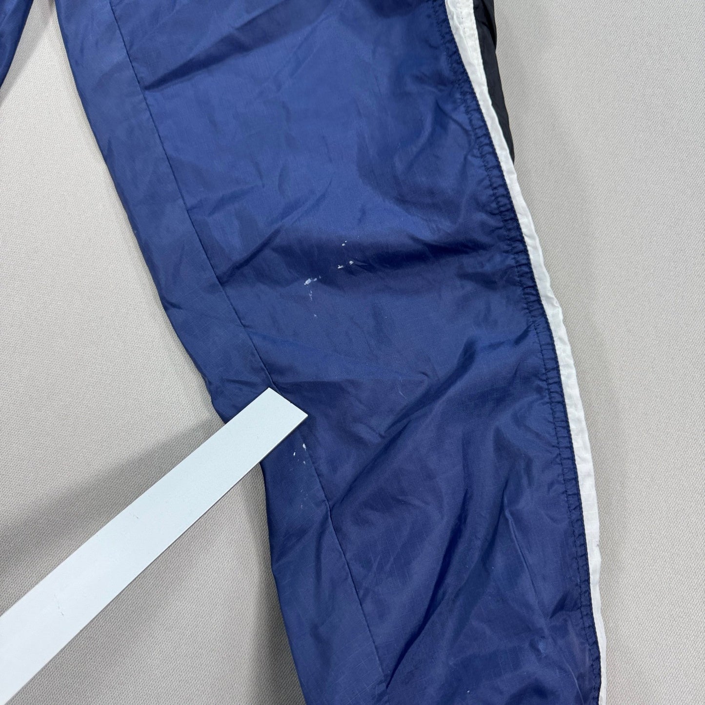 Vintage Nike Track Pants mens Large Blue Windbreaker Elastic Waist Zipped Ankle