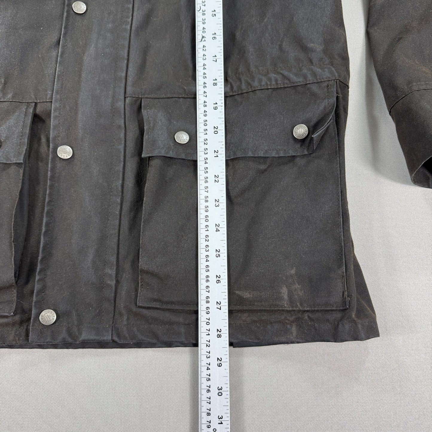 Driza-Bone Coat Style Waxed mens Small Brown Made in Australia Quilted Lining