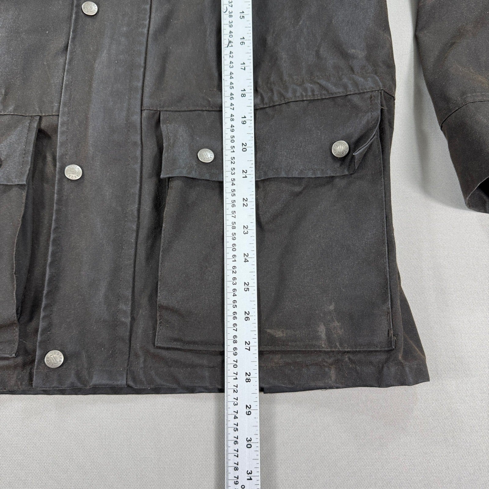 Driza-Bone Coat Style Waxed mens Small Brown Made in Australia Quilted Lining