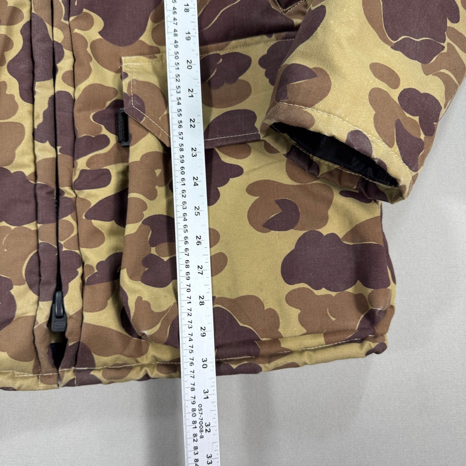 Vintage Mustang Buoyant Jacket Outerwear mens XL Camo Tan Floater Coat Hunting