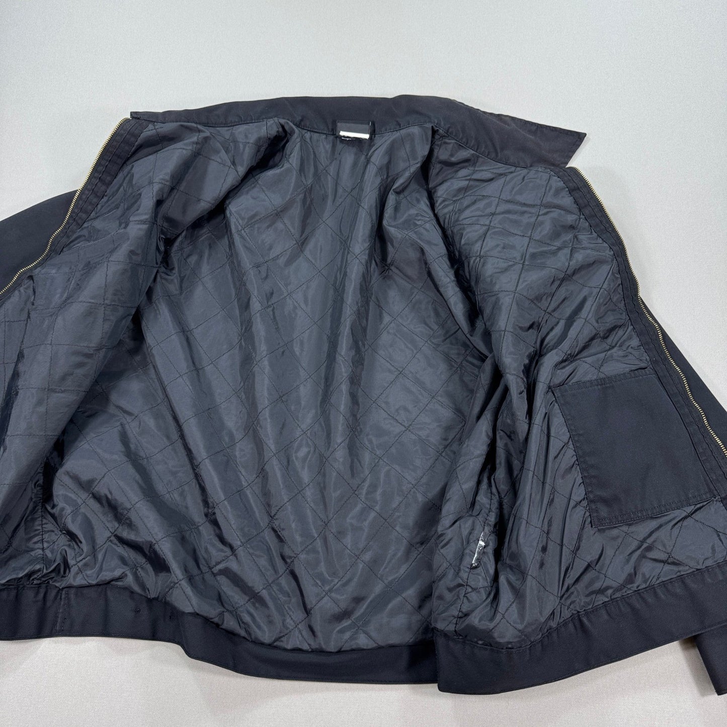 Dickies Eisenhower Work Jacket Mens 4XL Black Quilt Lined Coat Full Zip Up