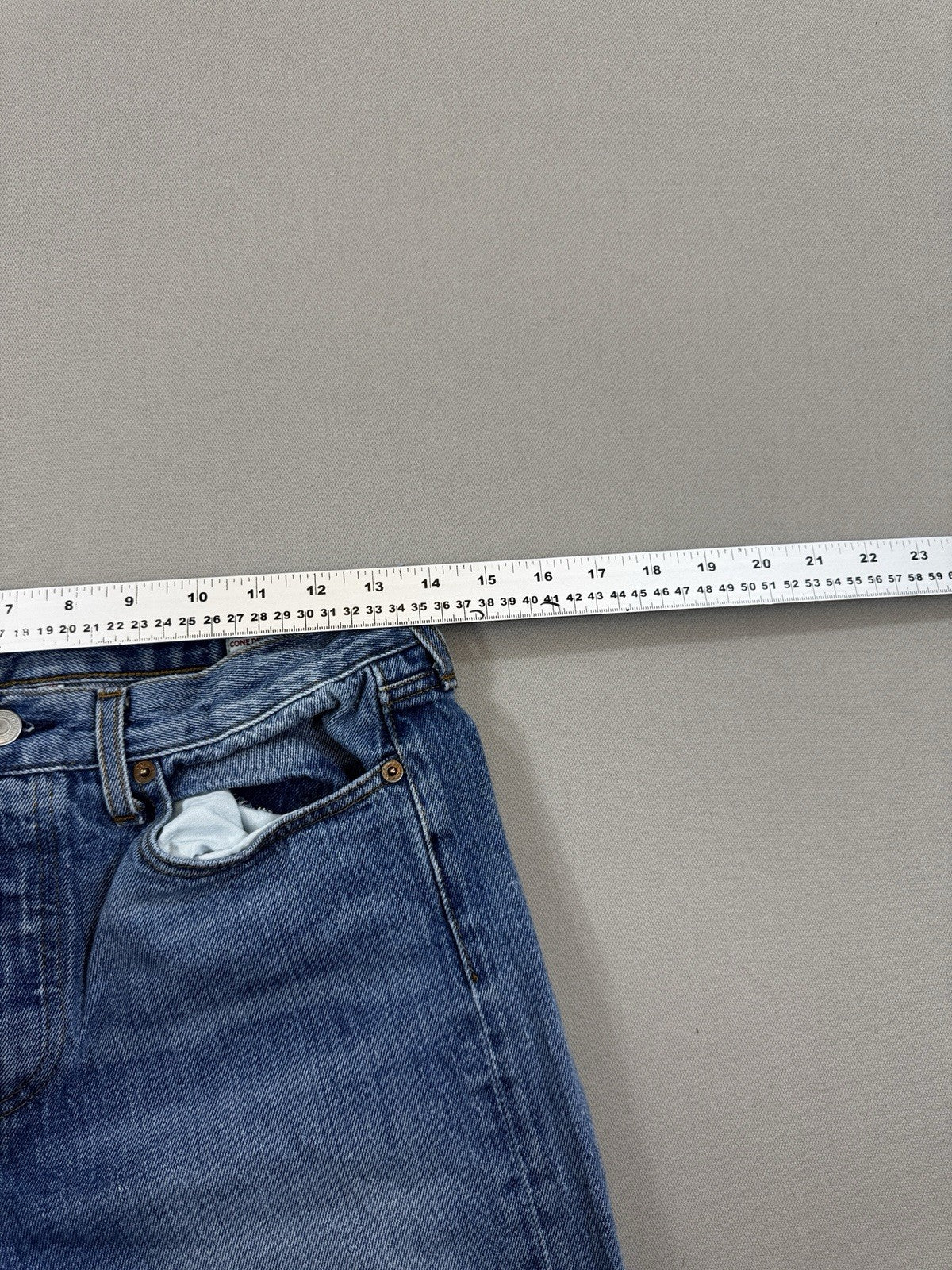 Levi's White Oak Cone Denim 501 Jeans mens 29x26 Cut Off Button Fly