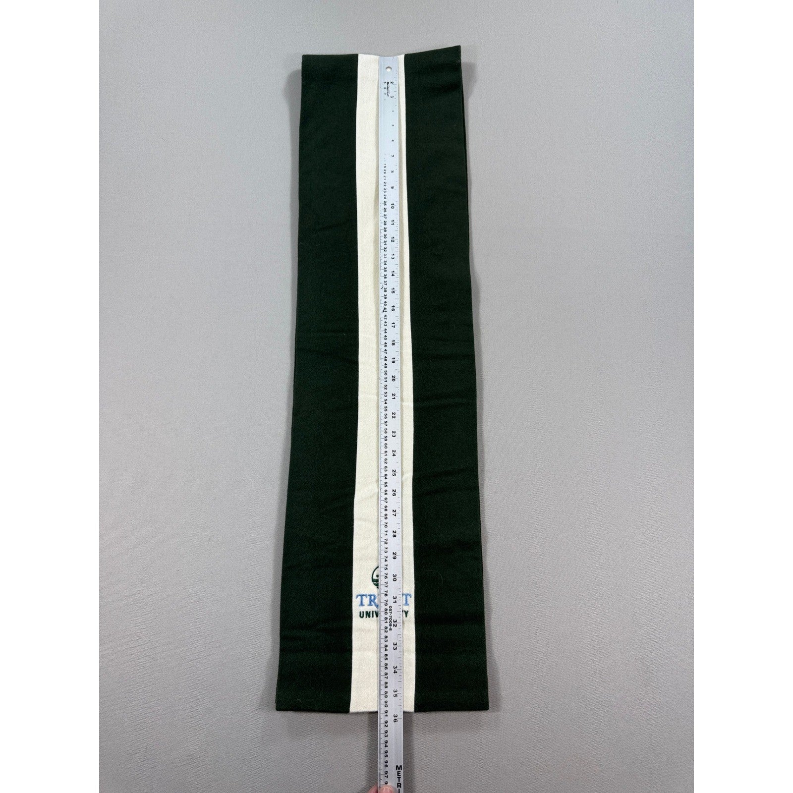 Ryder & Amies University Outfitters Scarf Green White 100% Wool Made In England