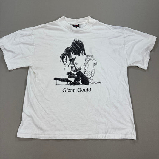 Vintage 1993 Glenn Gould Piano T-Shirt mens XL Graphic Tee Made In USA