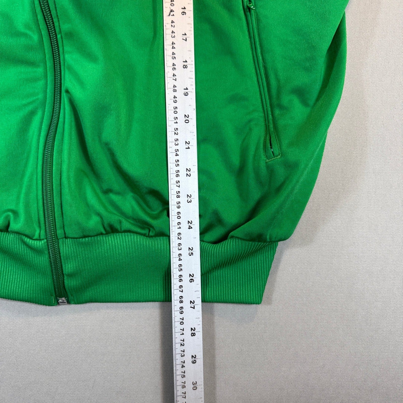 Vintage Adidas Originals Track Jacket mens Large Green White Trefoil Full Zip