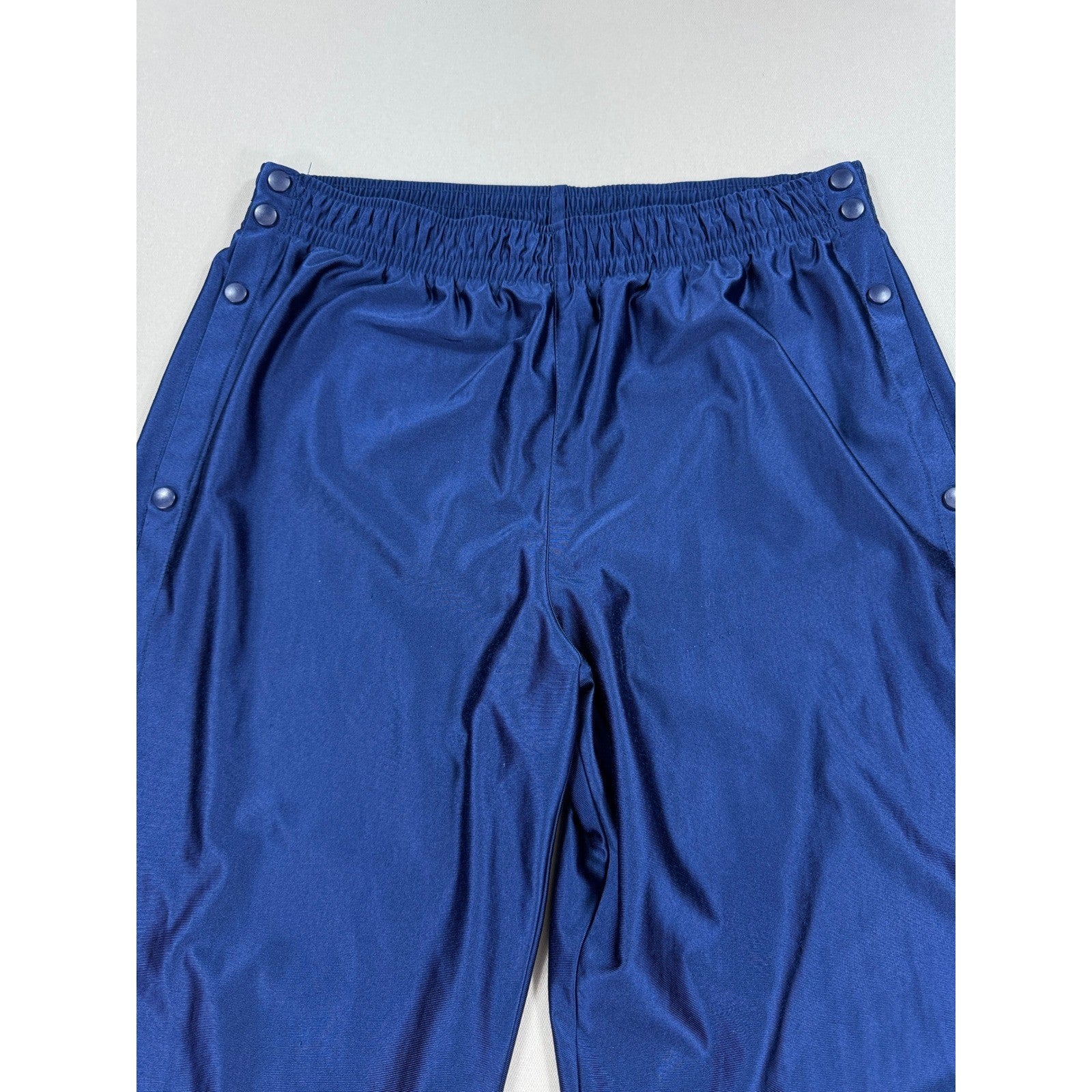 Vintage Nike Tearaway Pants mens XL Blue Track Snap Button Sides Athletic