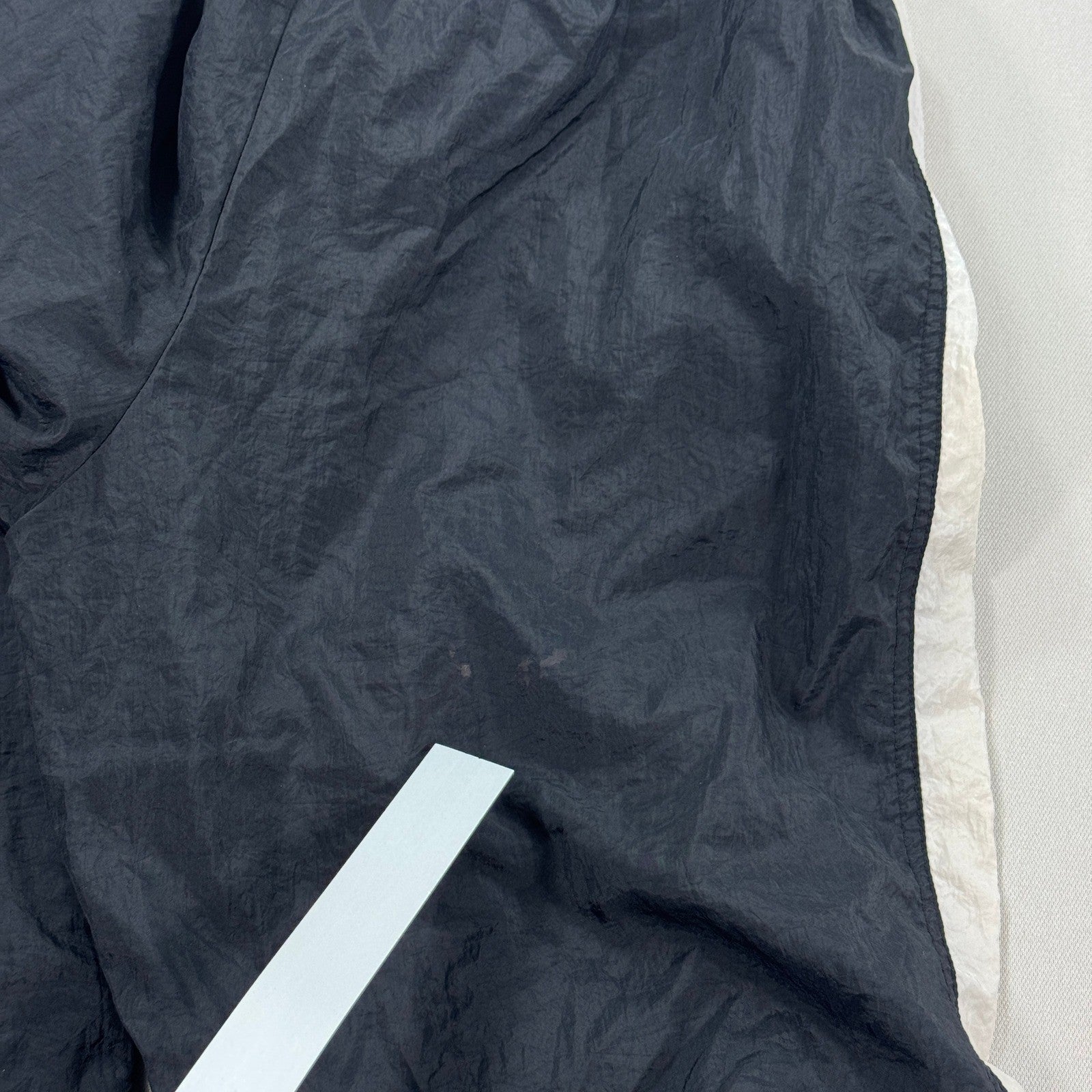 Vintage 90s Nike Windbreaker Pants Youth Large Ankle Zip Lined Drawstring