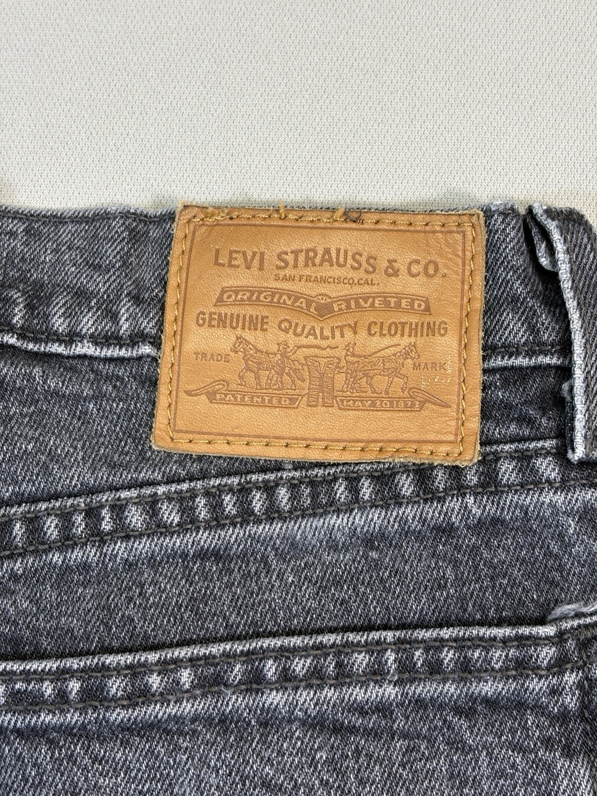 Levi’s Premium Big E Wedgie Straight Red Tab Jeans Womens 25x26 Button Fly