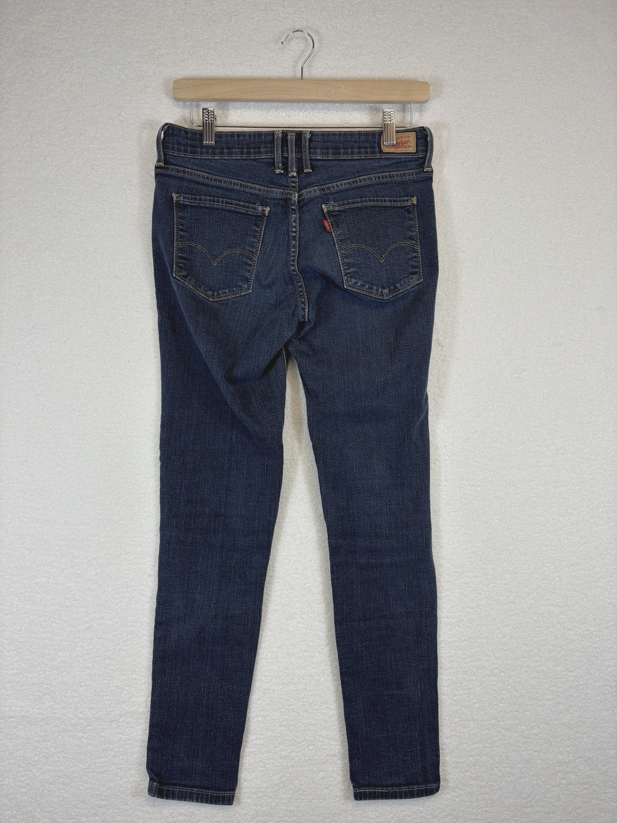 Levi's Skinny Straight Leg Blue Denim Jeans Womens 28x26