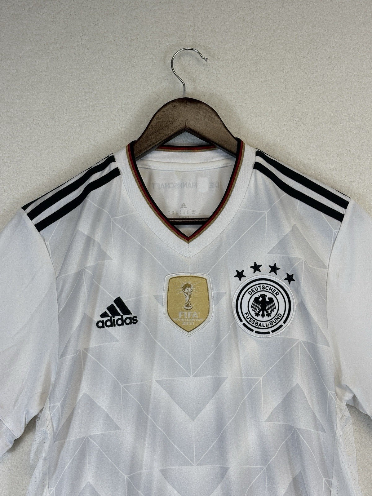 Adidas National Team Germany Home White Jersey Soccer Y2K FIFA Mens Medium