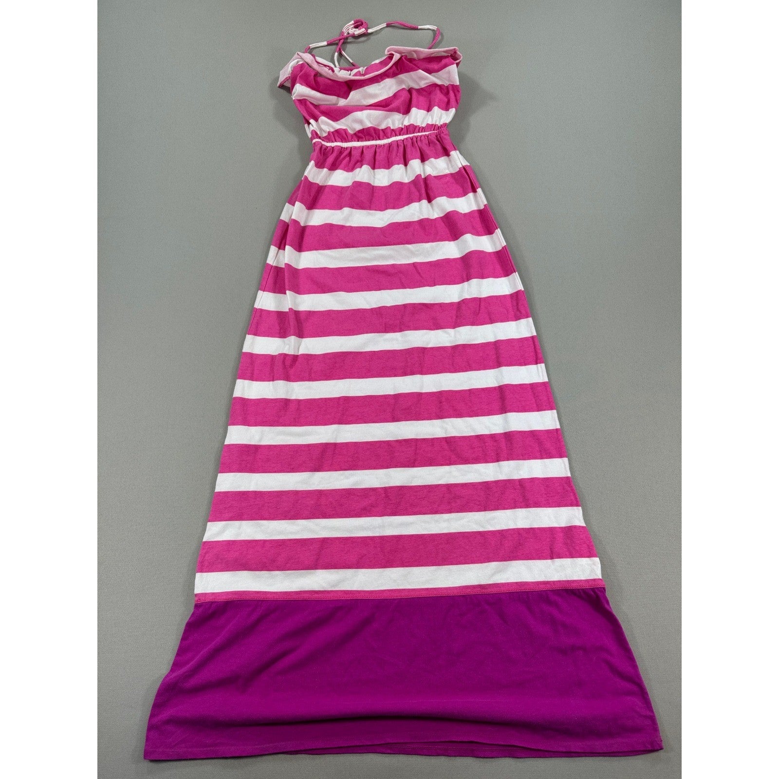 New Aeropostal With Tags Bright pink and white striped maxi dress XS
