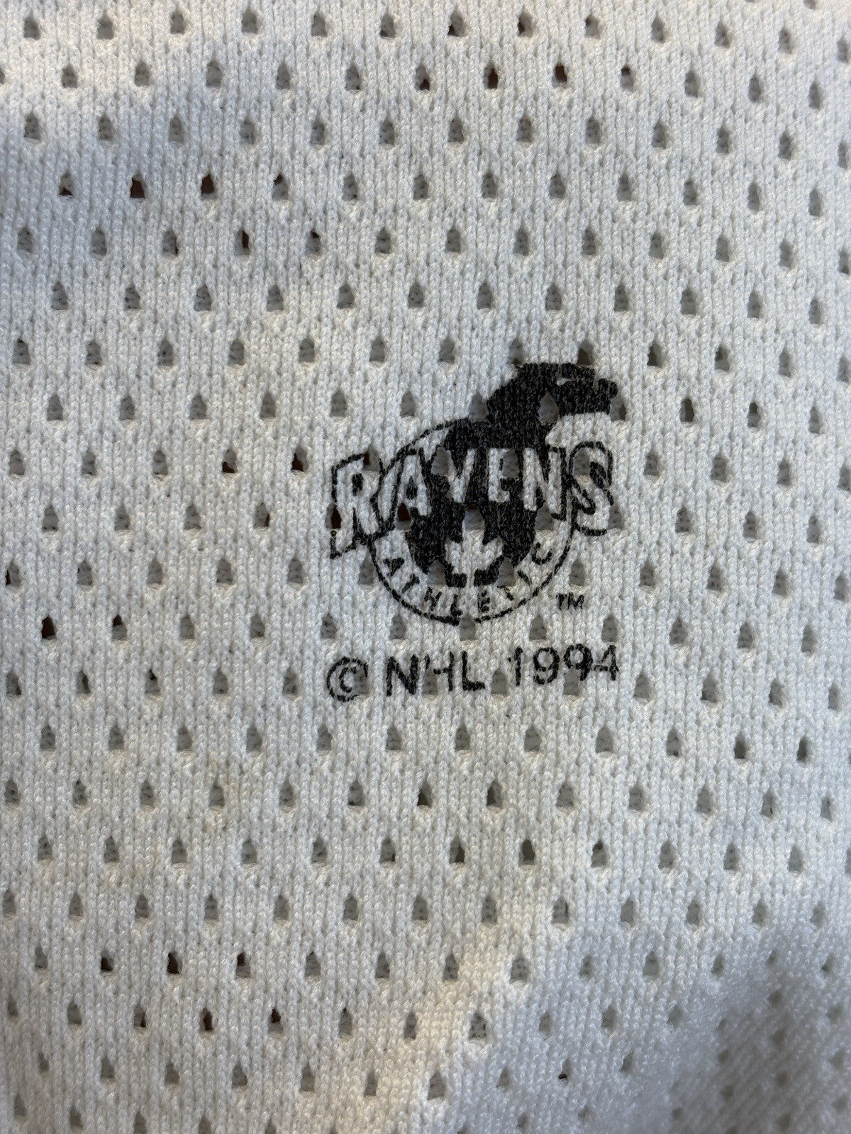 Vintage 1994 San Jose Sharks Ravens Jersey mens XL White Cut off sleeves