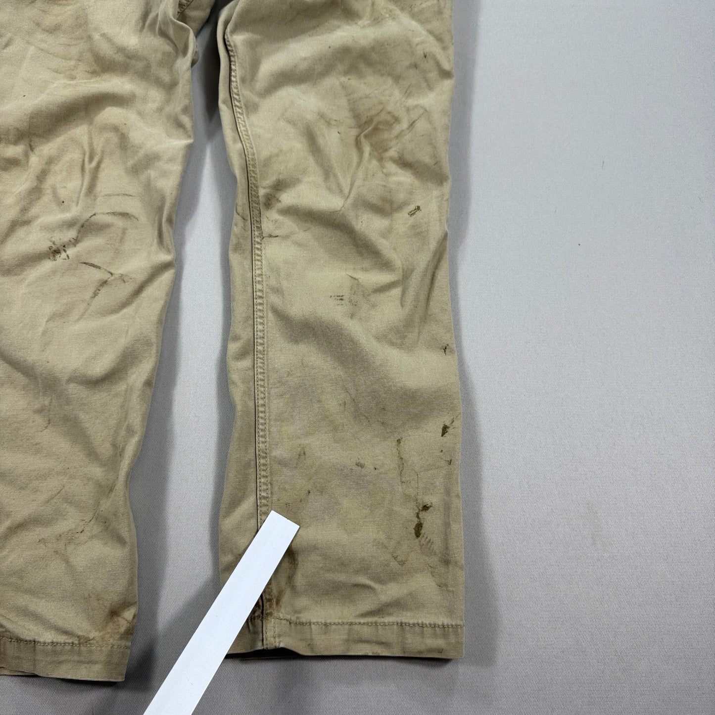 Carhartt Carpenter Work Pants Relaxed Fit Rugged Flex Khaki mens 36x34 Beige