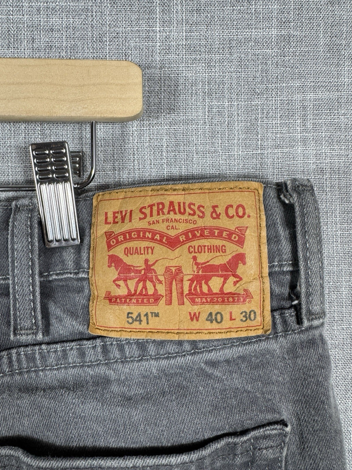 Levi Strauss 541 Black Jeans Made in Egypt Mens Size 40x30