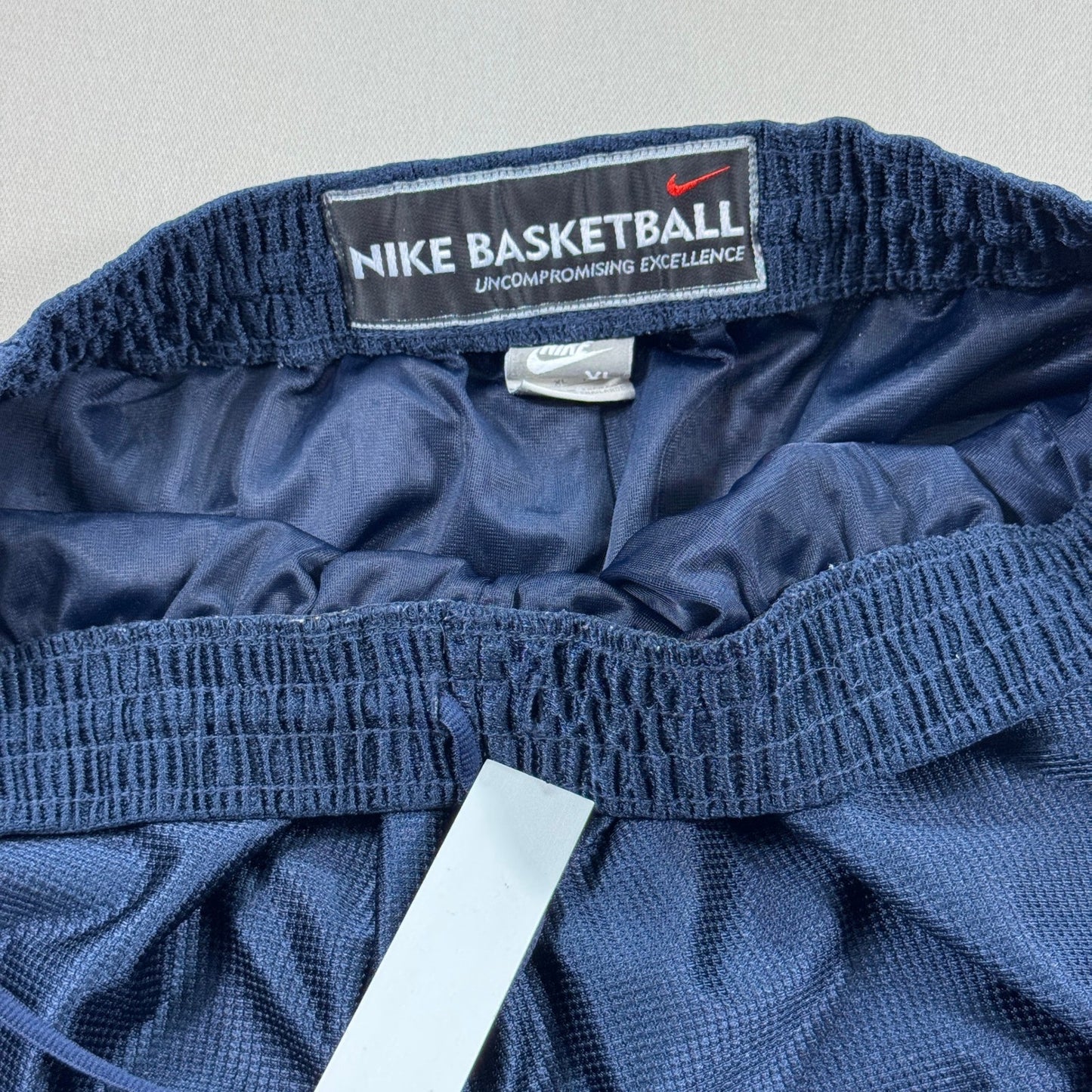 Vintage Nike Basketball Shorts mens XL Blue Mesh Baggy Swoosh Drawstring Y2K