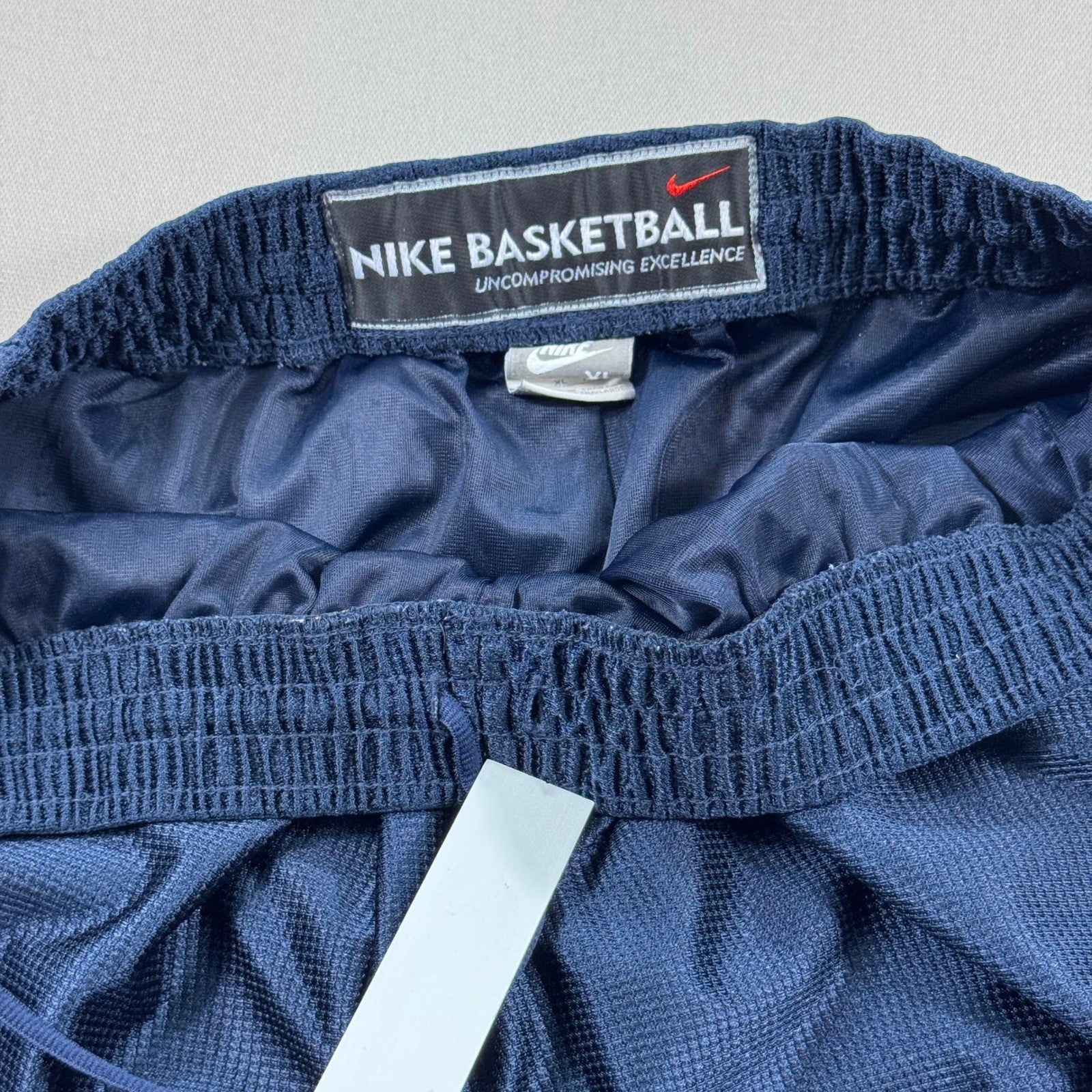Vintage Nike Basketball Shorts mens XL Blue Mesh Baggy Swoosh Drawstring Y2K