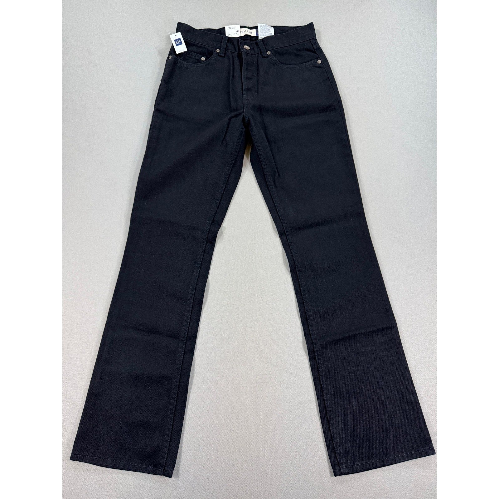 NWT GAP Bootcut Jeans Womens Sz 4 Black Trim Fit Flared Leg Made In Canada