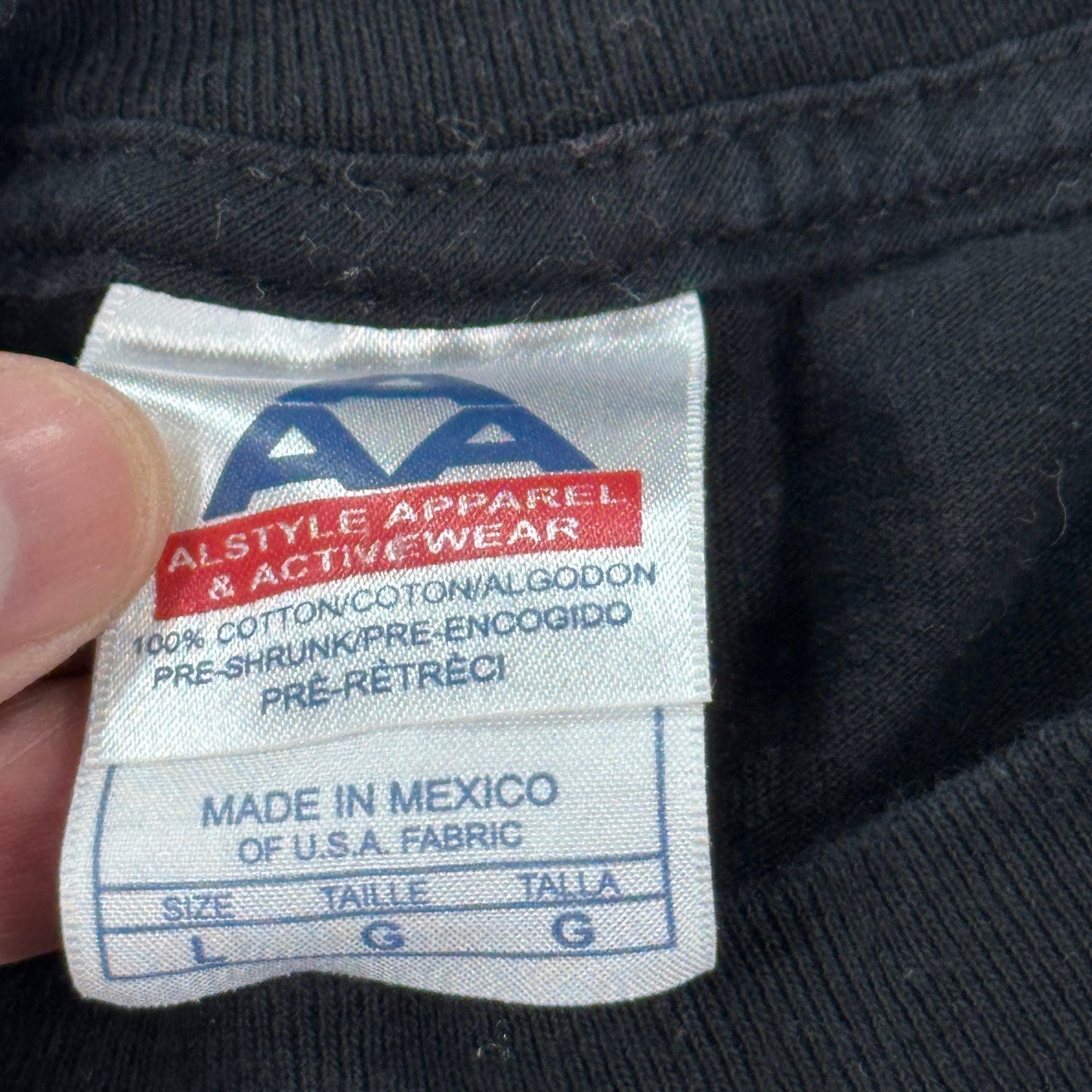 Vintage Orange County Choppers Flames T-Shirt mens Large Black Motorcycle Y2K