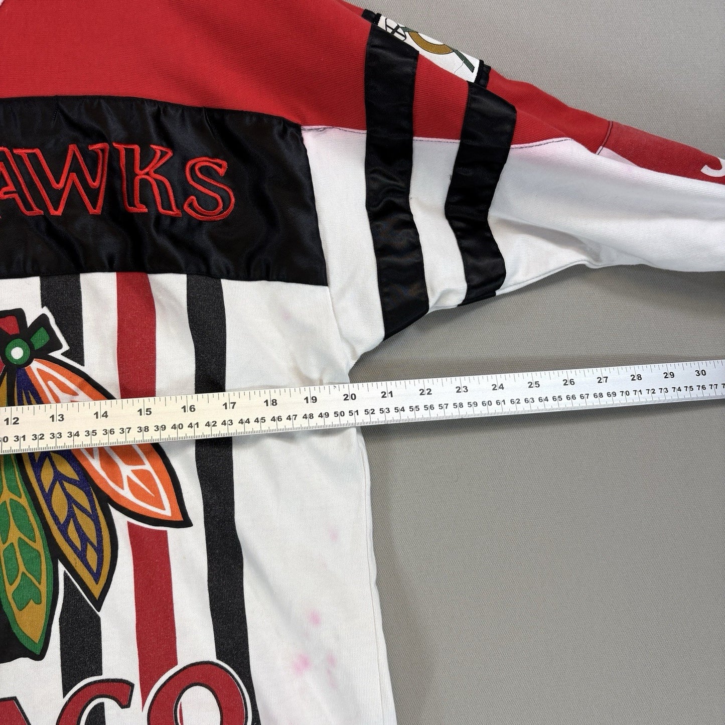 Vintage Rare Starter NHL Chicago Blackhawks 3/4 Sleeve Shirt Mens Large