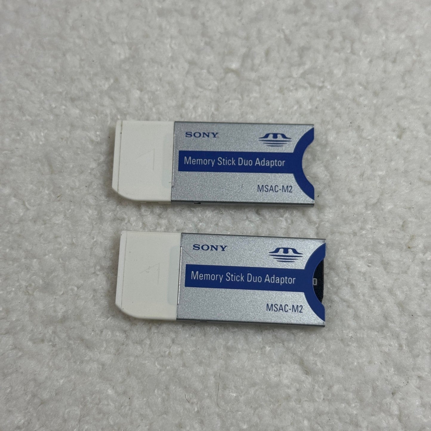 2x Genuine Sony Memory Stick Duo Adapter MSAC M2 for PSP Memory Card Reader