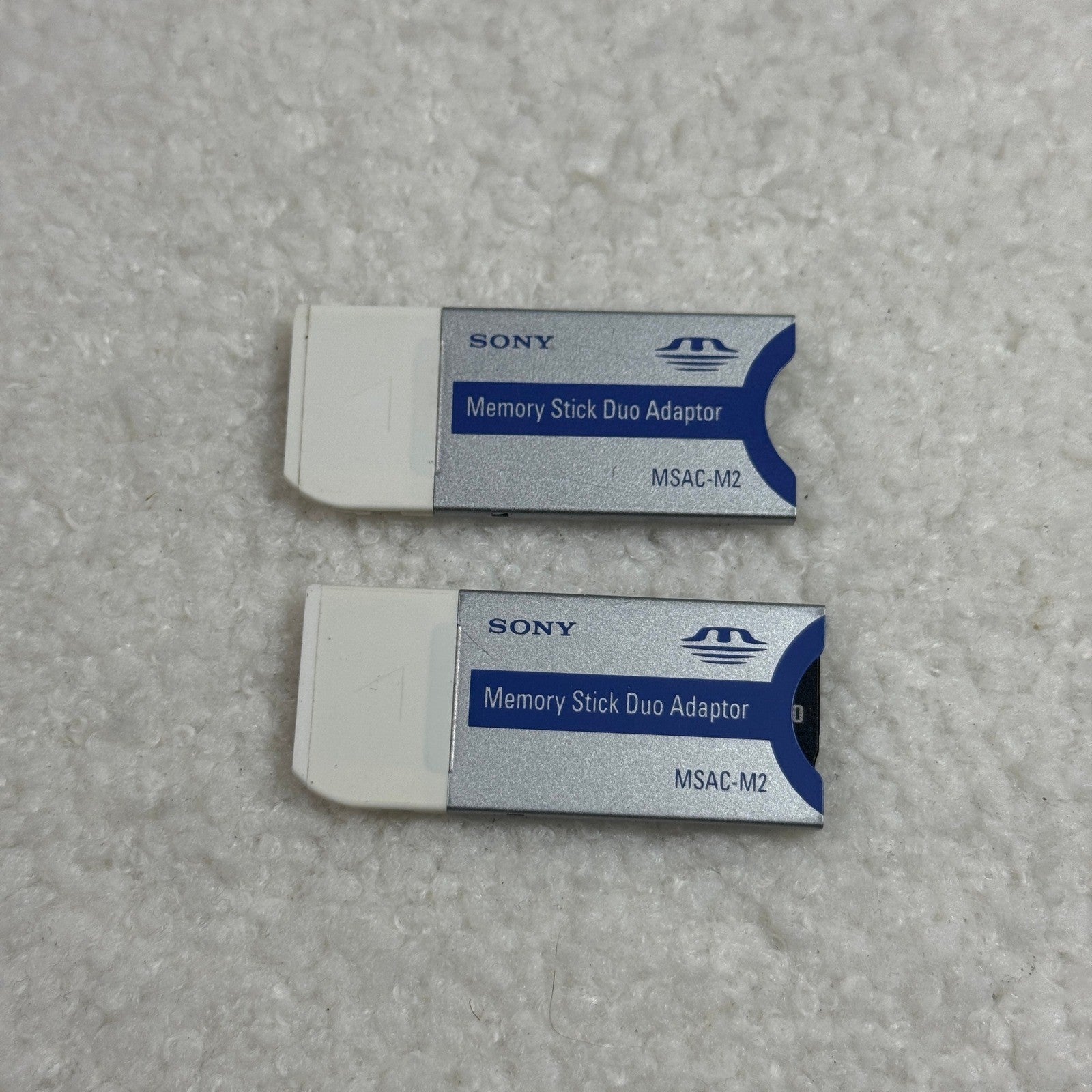 2x Genuine Sony Memory Stick Duo Adapter MSAC M2 for PSP Memory Card Reader